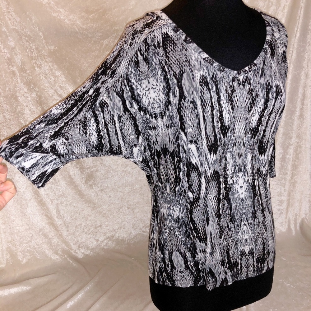 Super soft snakeskin top